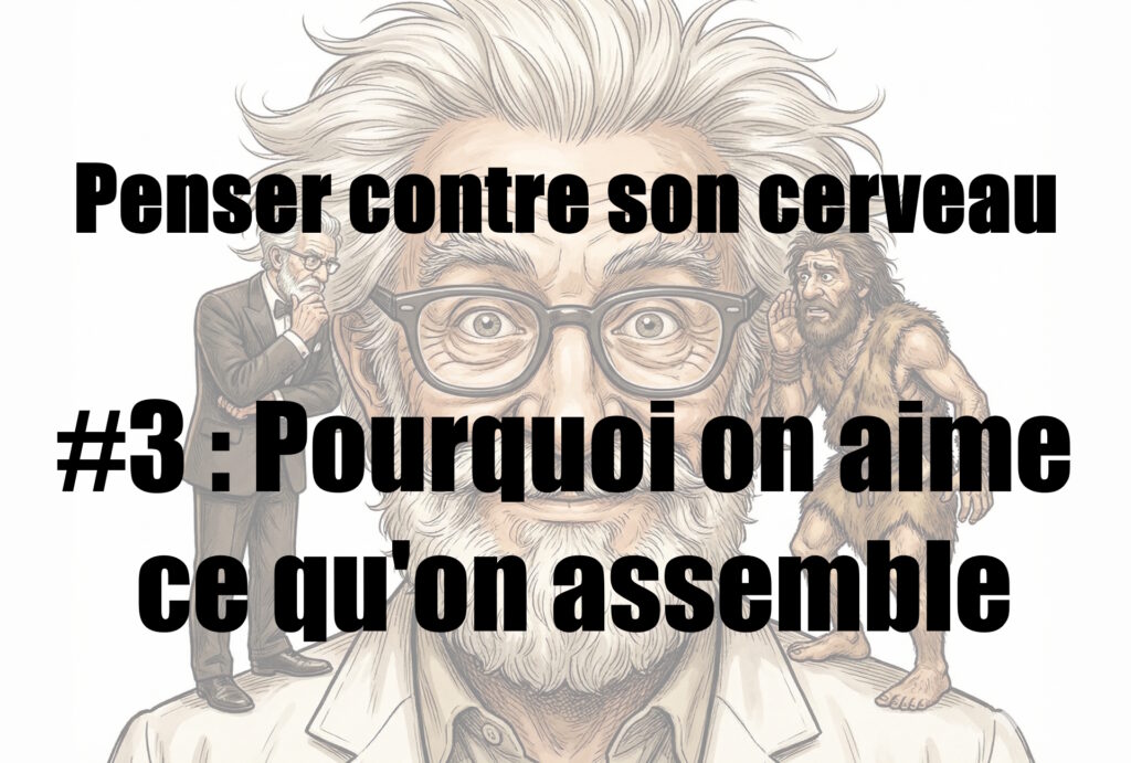 Penser contre son cerveau.
#3 : Pourquoi on aime ce qu'on assemble