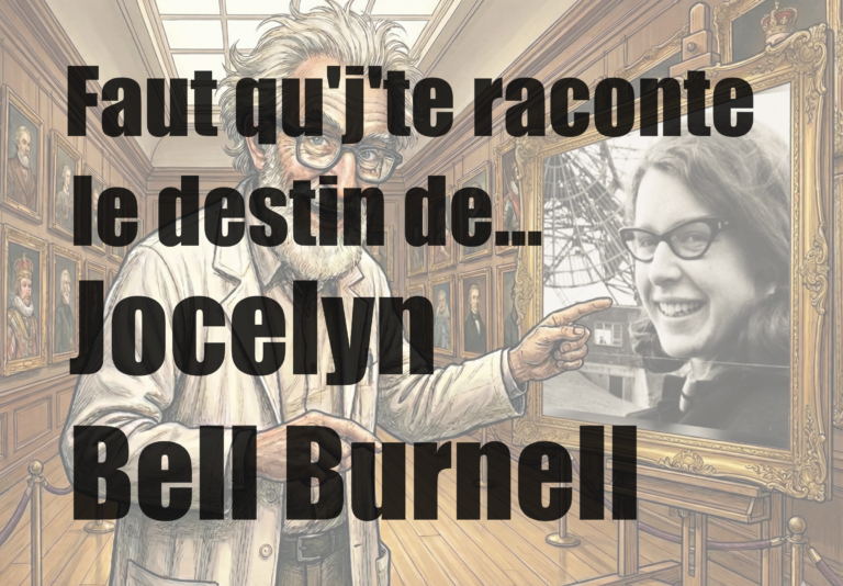 Faut qu'j'te raconte le destin de... Jocelyn Bell Burnell.